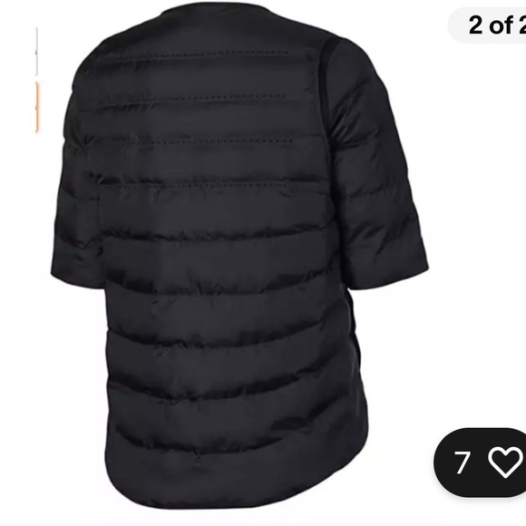 Nike Women AeroLoft short sleeve Jacket Black size Large puffer - Picture 4 of 16